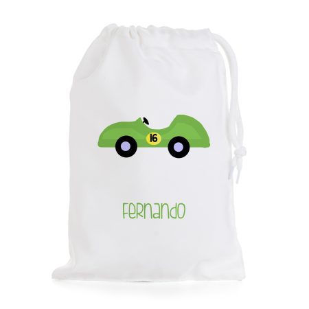 Bolsa-merienda-personalizada-coche-carreras-verde