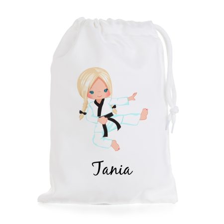 Bolsa-merienda-personalizada-karate-rubia