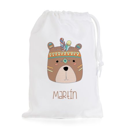 Bolsa-merienda-personalizada-oso-tribal