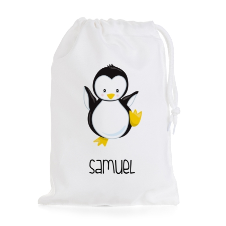 Bolsa-merienda-personalizada-pinguino-negro