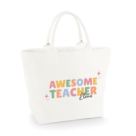 Bolsa-personalizada-Creta-blanco-awesome-teacher