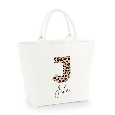 Bolsa-personalizada-Creta-blanco-inicial-leopardo