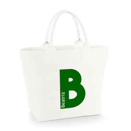 Bolsa-personalizada-Creta-blanco-inicial-nombre-dentro