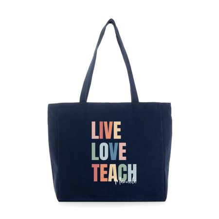 Bolsa-personalizada-Miami-azul-marino-live-love-teach