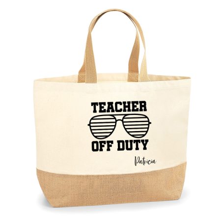 Bolsa-personalizada-Santorini-Teacher-off-duty