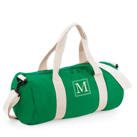 Bolsa-personalizada-barril-verde-inicial-doble-cuadrado