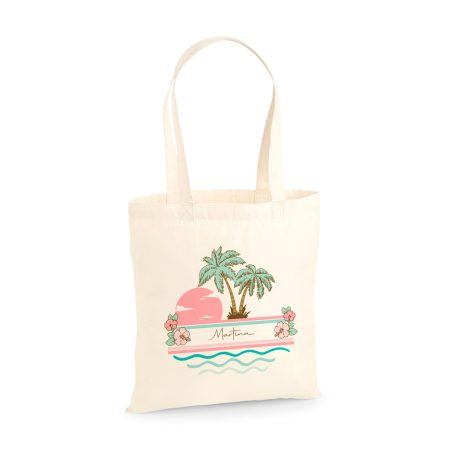 Bolsa-personalizada-tote-algodon-palmeras-hibiscus
