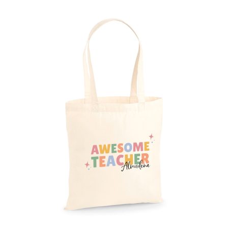 Bolsa-personalizada-tote-algodon-awesome-teacher