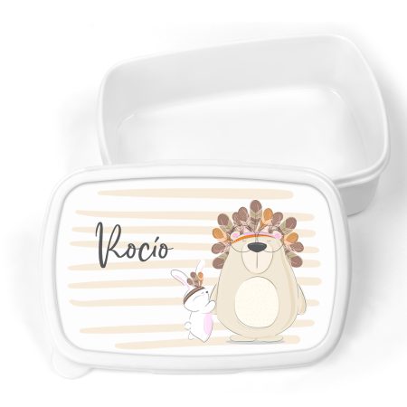 Caja-almuerzo-personalizada-Oso-tribal-gafas