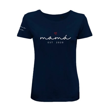 Camiseta-personalizada-mujer-azul-marino-corazon-established-nombres
