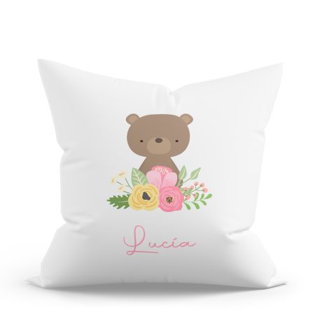 Cojin-personalizado-Oso-flores