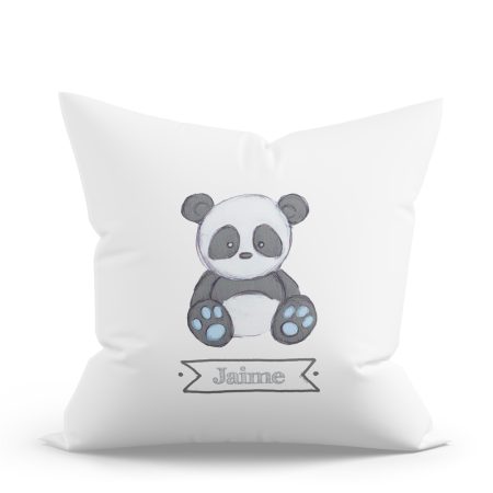 Cojin-personalizado-Panda-sketch-azul
