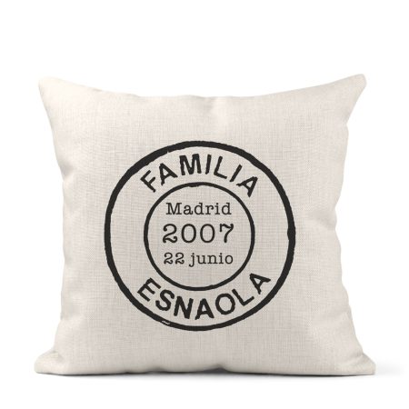 Cojin-personalizado-simil-lino-sello-familia