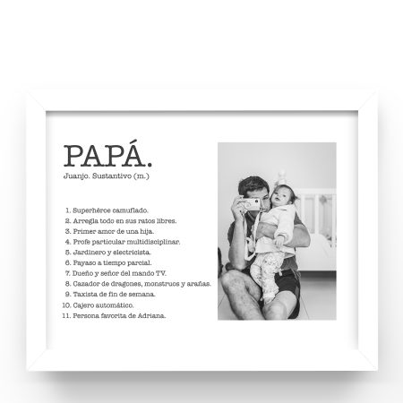 Cuadro-personalizado-Diccionario-foto-papa