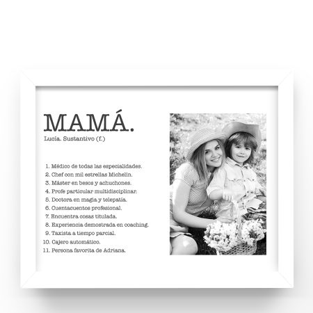 Cuadro-personalizado-Diccionario-foto-mama