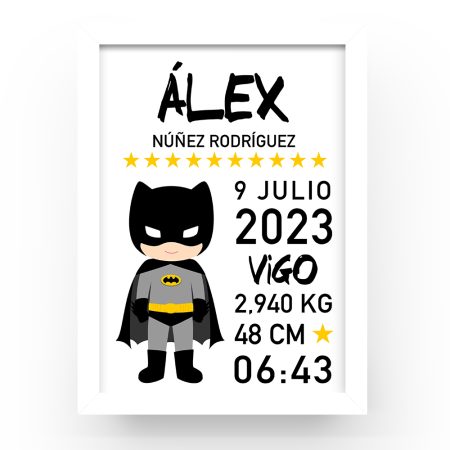 Cuadro-personalizado-natalicio-Batman