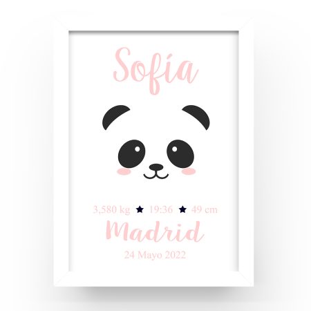 Cuadro-personalizado-natalicio-Carita-panda