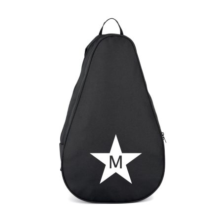 Funda-mochila-personalizada-pala-padel-negro-inicial-estrella