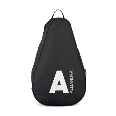 Funda-mochila-personalizada-pala-padel-negro-inicial-nombre-al-lado