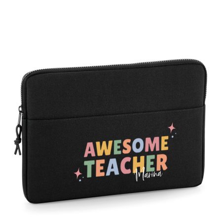 Funda-portatil-personalizada-Boston-negro-awesome-teacher