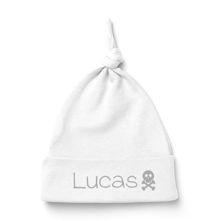 Gorrito-personalizado-nudo-bebe-blanco-calavera