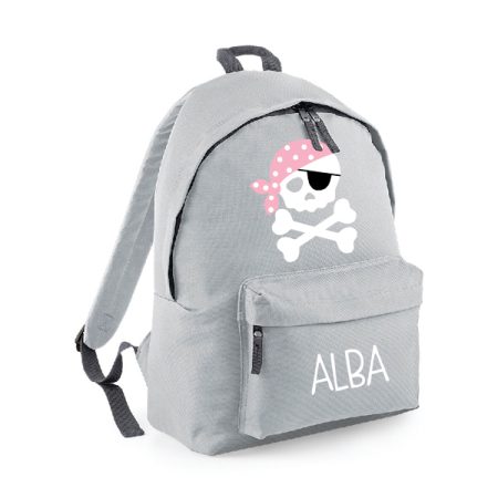 MOCHILA-ESCOLAR-PERSONALIZADA-CALAVERA-PANUELO-GRIS-CLARO