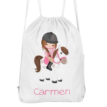 Mochila-cuerdas-personalizada-Hipica-nina-castana