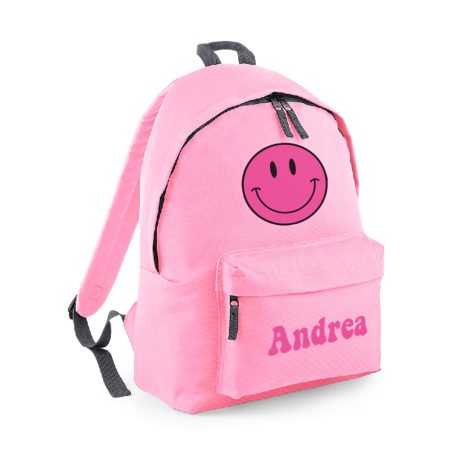 MOCHILA-PERSONALIZADA-CLASICA-SMILEY-ROSA