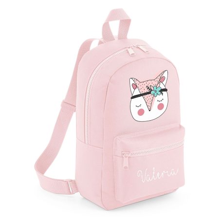 Mochila-mini-personalizada-rosa-claro-zorrito-flores