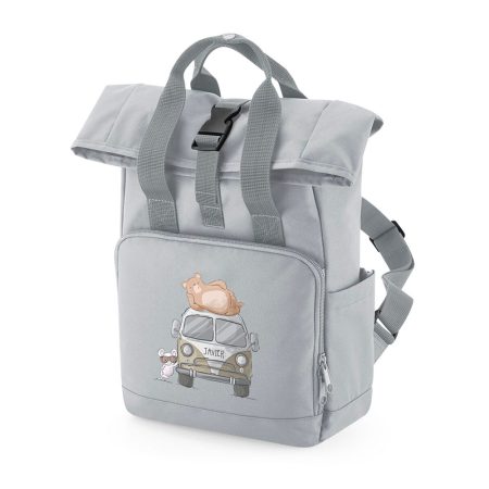 Mochila-personalizada-vermont-mini-gris-oso-furgoneta