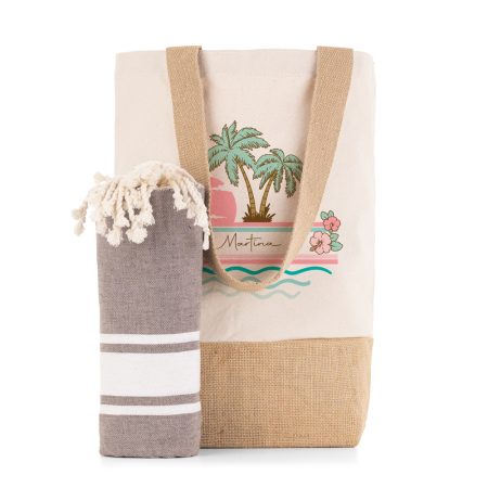 Pack-personalizado-Bali-toalla-palmeras-hibiscus