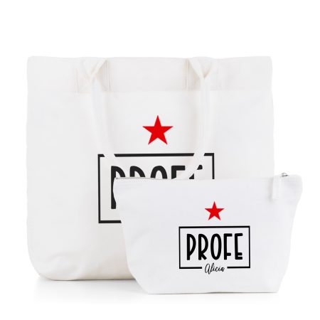 Pack-personalizado-Creta-neceser-blanco-profe-estrella