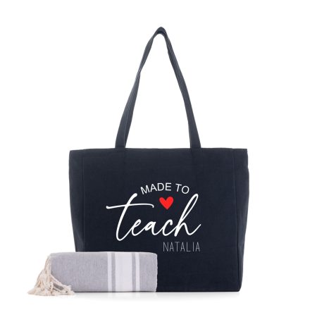 Pack-personalizado-Miami-toalla-negro-made-to-teach