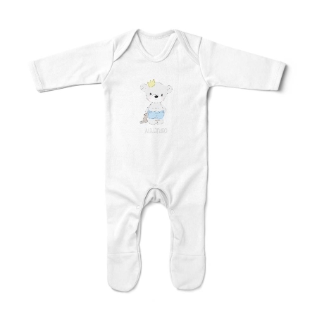 Pijama-bebe-personalizado-osito-corona-peluche-nombre-gris-ML