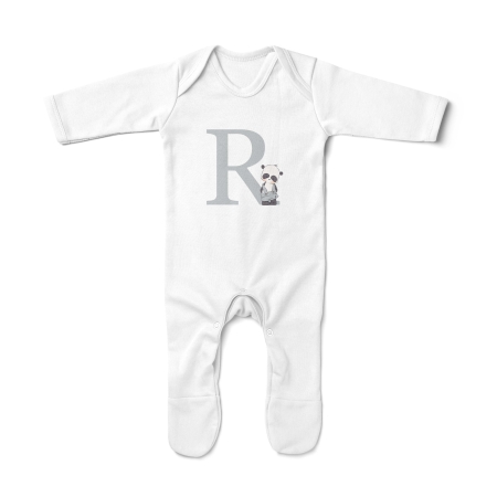 Pijama-bebe-personalizado-panda-pantalon-inicial-gris-ML